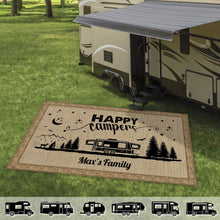 Load image into Gallery viewer, Happy Campers Camping Patio Rug, Patio Mat K228 888480