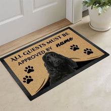 Load image into Gallery viewer, Custom Dog's Name Doormat-All Guests Must be Approved By Cocker Outdoor Doormat