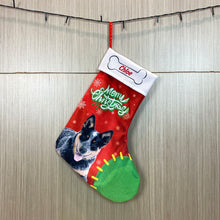 Load image into Gallery viewer, KafePross Custom Dog Christmas Stocking 14.4", 72 dog breeds optional