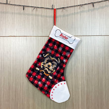 Load image into Gallery viewer, KafePross Custom Dog Christmas Stocking 14.4", 72 dog breeds optional