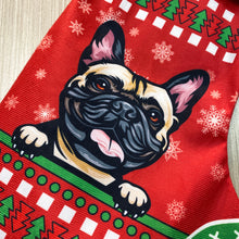 Load image into Gallery viewer, KafePross Custom Dog Christmas Stocking 14.4", 72 dog breeds optional