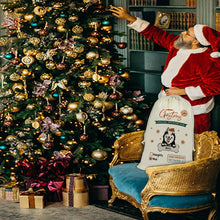 Load image into Gallery viewer, KafePross Custom Dog Santa Sack Christmas Gifts Bags Drawstring