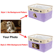Load image into Gallery viewer, KafePross Custom Storage Basket Dog Toys Box, 72 dog breeds optional