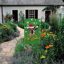 Load image into Gallery viewer, KafePross-Merry Christmas Dog Chichihua Garden House Flag