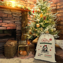 Load image into Gallery viewer, KafePross Custom Dog Santa Sack Christmas Gifts Bags Drawstring