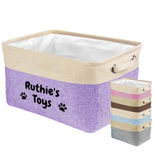 Load image into Gallery viewer, KafePross Custom Storage Basket Dog Toys Box, 72 dog breeds optional