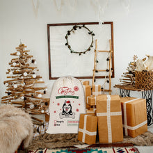 Load image into Gallery viewer, KafePross Custom Dog Santa Sack Christmas Gifts Bags Drawstring