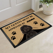 Load image into Gallery viewer, Custom Dog's Name Doormat-All Guests Must be Approved By Labradoodle Outdoor Doormat