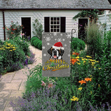 Load image into Gallery viewer, KafePross-Merry Christmas Dog Saint Bernard Garden House Flag