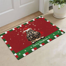 Load image into Gallery viewer, KafePross Christmas Decoration Doormat with Cute Dog Australian Shepherd