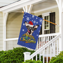 Load image into Gallery viewer, KafePross-Merry Christmas Dog Chichihua Garden House Flag