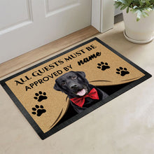 Load image into Gallery viewer, Custom Dog's Name Doormat-All Guests Must be Approved By Labrador Outdoor Doormat