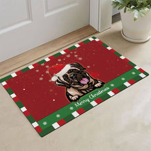 Load image into Gallery viewer, KafePross Christmas Decoration Doormat with Cute Dog Mastiff