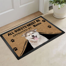 Load image into Gallery viewer, KafePross Alaskan Malamute Dog Doormat All Guest Must be Approved Rubber Floor Mat