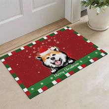 Load image into Gallery viewer, KafePross Christmas Decoration Doormat with Cute Dog Akita