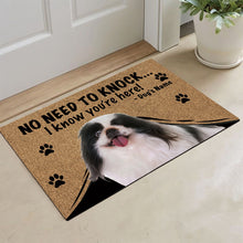 Load image into Gallery viewer, KafePross - Pekingese Dog Doormat - Not Need to Knock, I Know You're Here
