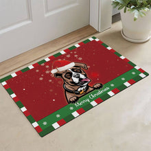 Load image into Gallery viewer, KafePross Christmas Decoration Doormat with Cute Dog Australian Shepherd