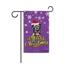 Load image into Gallery viewer, KafePross-Merry Christmas Dog Irish Wolfhound Garden House Flag