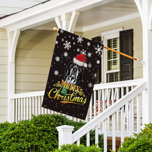Load image into Gallery viewer, KafePross-Merry Christmas Dog English Pointer Garden House Flag