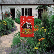 Load image into Gallery viewer, KafePross-Merry Christmas Dog Cavalier King Charles Spaniel Garden House Flag