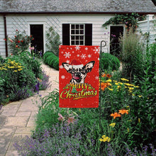 Load image into Gallery viewer, KafePross-Merry Christmas Dog Chichihua Garden House Flag