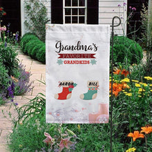 Load image into Gallery viewer, KafePross-Personalized Christmas Grandma's Sock Garden House Flag