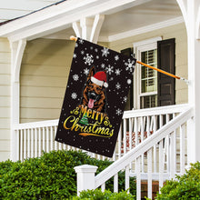 Load image into Gallery viewer, KafePross-Merry Christmas Dog German Shepherd Garden House Flag