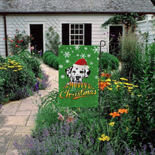 Load image into Gallery viewer, KafePross-Merry Christmas Dog Dalmatian Garden House Flag