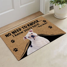 Load image into Gallery viewer, KafePross - American BullDog Doormat - Not Need to Knock, I Know You're Here