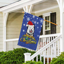 Load image into Gallery viewer, KafePross-Merry Christmas Dog Finnish Lapphund Garden House Flag