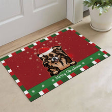 Load image into Gallery viewer, KafePross Christmas Decoration Doormat with Cute Dog Australian Shepherd