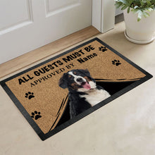 Load image into Gallery viewer, KafePross Bernese Mountain Dog Doormat All Guest Must be Approved Rubber Floor Mat