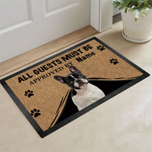 Load image into Gallery viewer, KafePross French Bulldog Dog Doormat All Guest Must be Approved Rubber Floor Mat