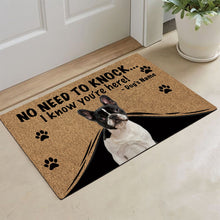 Load image into Gallery viewer, KafePross - French BullDog Doormat - Not Need to Knock, I Know You're Here