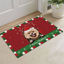 Load image into Gallery viewer, KafePross Christmas Decoration Doormat with Cute Dog Pomeranian