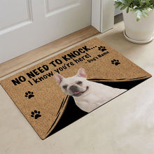 Load image into Gallery viewer, KafePross - French BullDog Doormat - Not Need to Knock, I Know You're Here