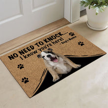 Load image into Gallery viewer, KafePross - English BullDog Doormat - Not Need to Knock, I Know You're Here