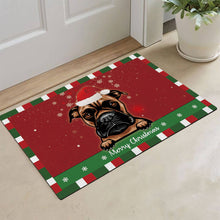 Load image into Gallery viewer, KafePross Christmas Decoration Doormat with Cute Dog Australian Shepherd