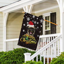 Load image into Gallery viewer, KafePross-Merry Christmas Dog Pug Garden House Flag