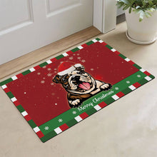 Load image into Gallery viewer, KafePross Christmas Decoration Doormat with Cute Dog Australian Shepherd