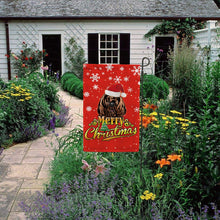 Load image into Gallery viewer, KafePross-Merry Christmas Dog Bernese Mountain Dog Garden House Flag