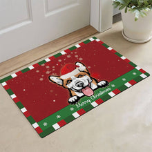 Load image into Gallery viewer, KafePross Christmas Decoration Doormat with Cute Dog Dachshund