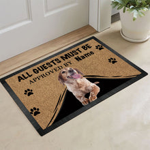 Load image into Gallery viewer, KafePross Brittany Dog Doormat All Guest Must be Approved Rubber Floor Mat