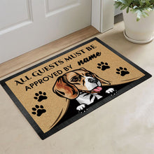 Load image into Gallery viewer, KafePross - Beagle Peeking Dog Doormat - All Guests Must be Approved