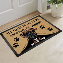 Load image into Gallery viewer, KafePross - Boxer Peeking Dog Doormat - All Guests Must be Approved