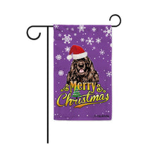 Load image into Gallery viewer, KafePross-Merry Christmas Dog Cocker Spaniel Garden House Flag