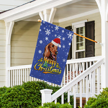Load image into Gallery viewer, KafePross-Merry Christmas Dog Cocker Spaniel Garden House Flag
