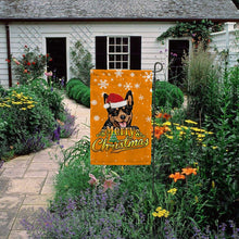 Load image into Gallery viewer, Merry Christmas Dog Australian Kelpie Garden House Flag