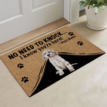 Load image into Gallery viewer, KafePross - Puppy English Setter Dog Doormat - Not Need to Knock, I Know You're Here