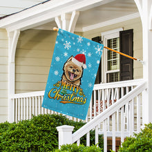 Load image into Gallery viewer, KafePross-Merry Christmas Dog Pomeranian Garden House Flag